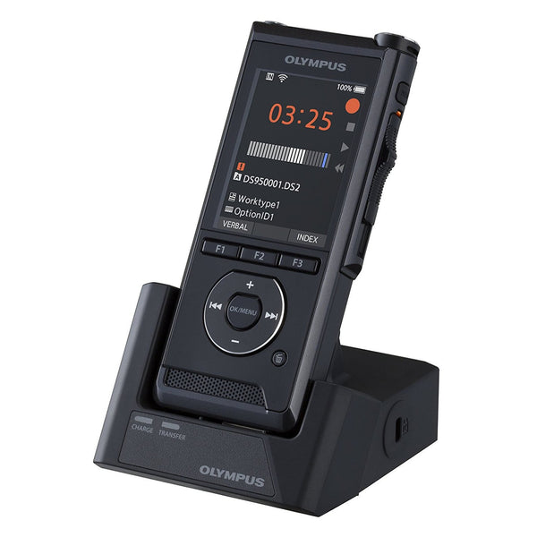 Olympus DS-9500 Recorder with Wifi, Encryption and docking station.